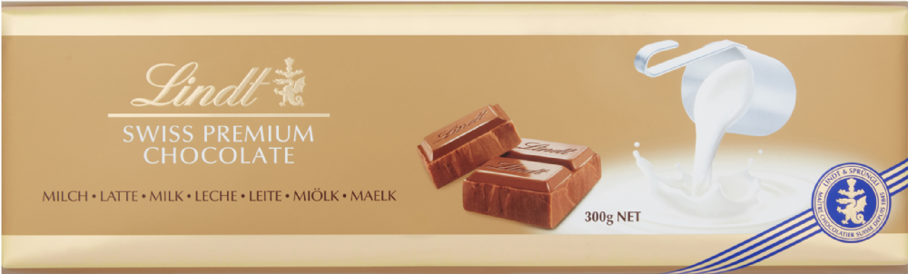 Lindt Milk Gold Bar 300G
