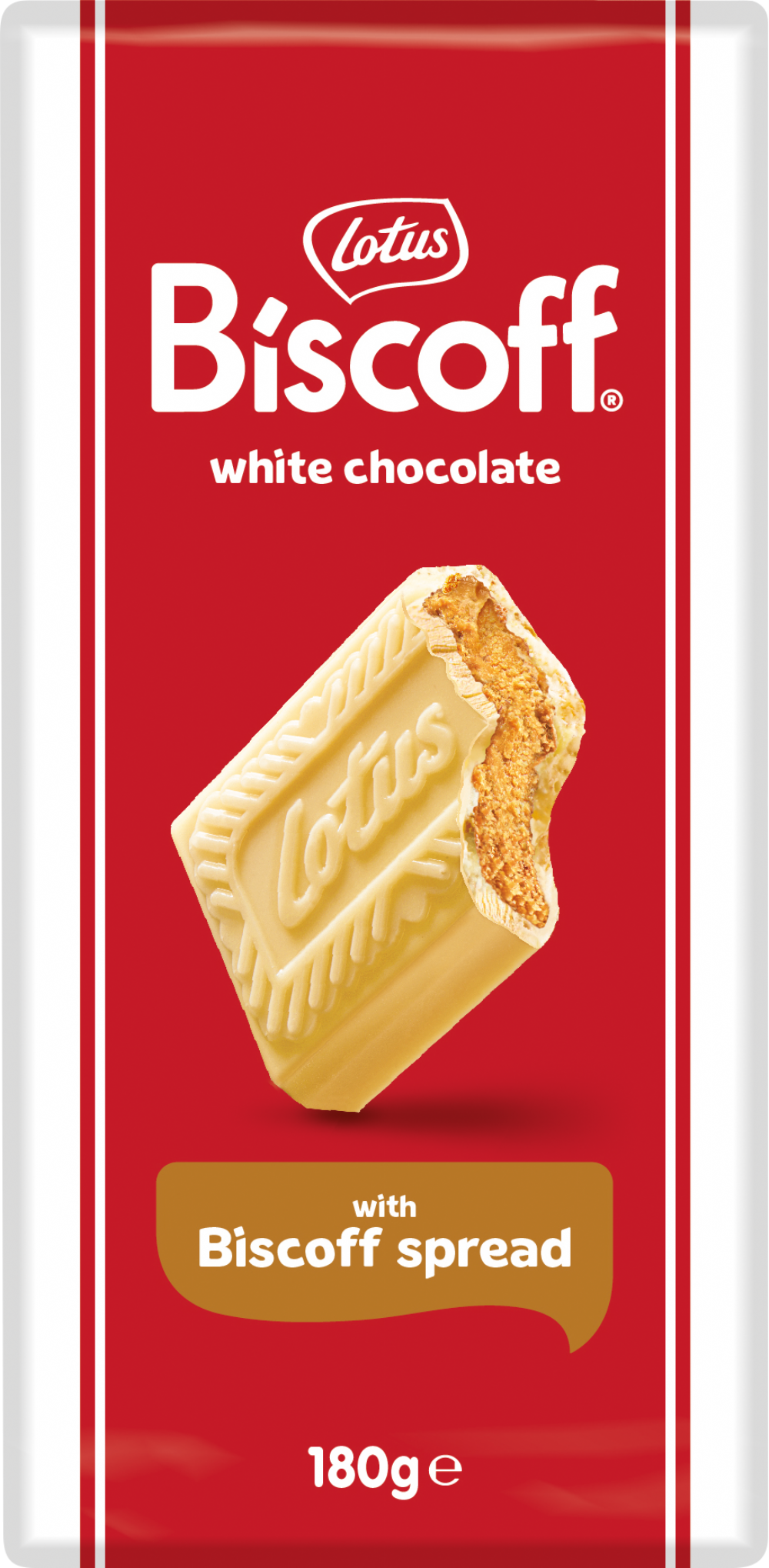 Lotus White Chocolate With Biscoff Spread 180G