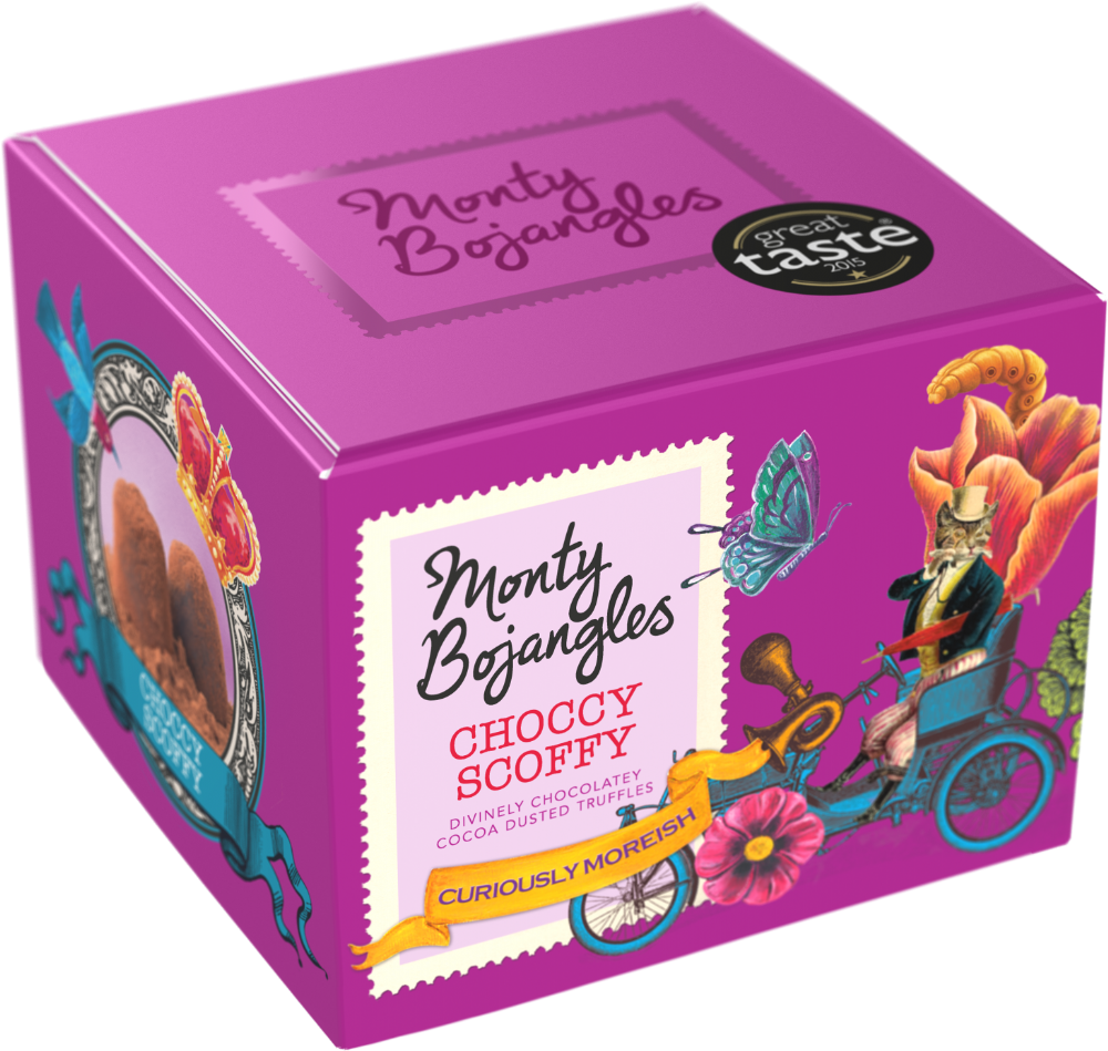 Monty Bojangles Choccy Scoffy Cocoa Dusted Truffles 150G