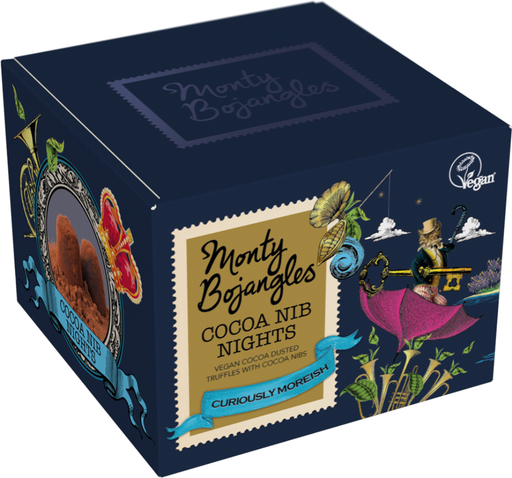 Monty Bojangles Cocoa Nib Nights Cocoa Dusted Truffles 100G