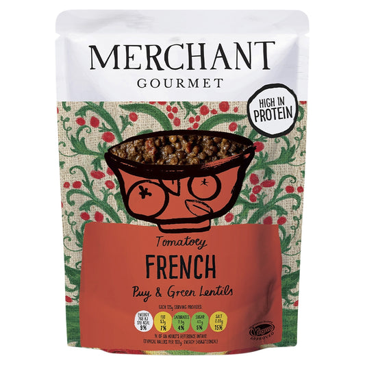 Merchant Gourmet Tomatoey French Puy & Green Lentils 250G