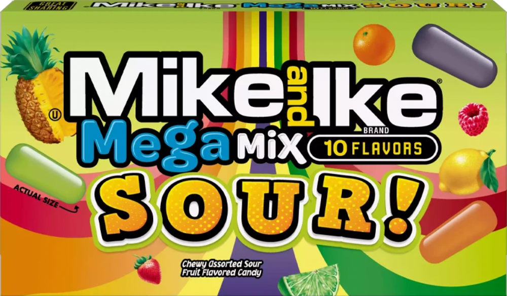 Mike And Ike Mega Mix Sour 120G