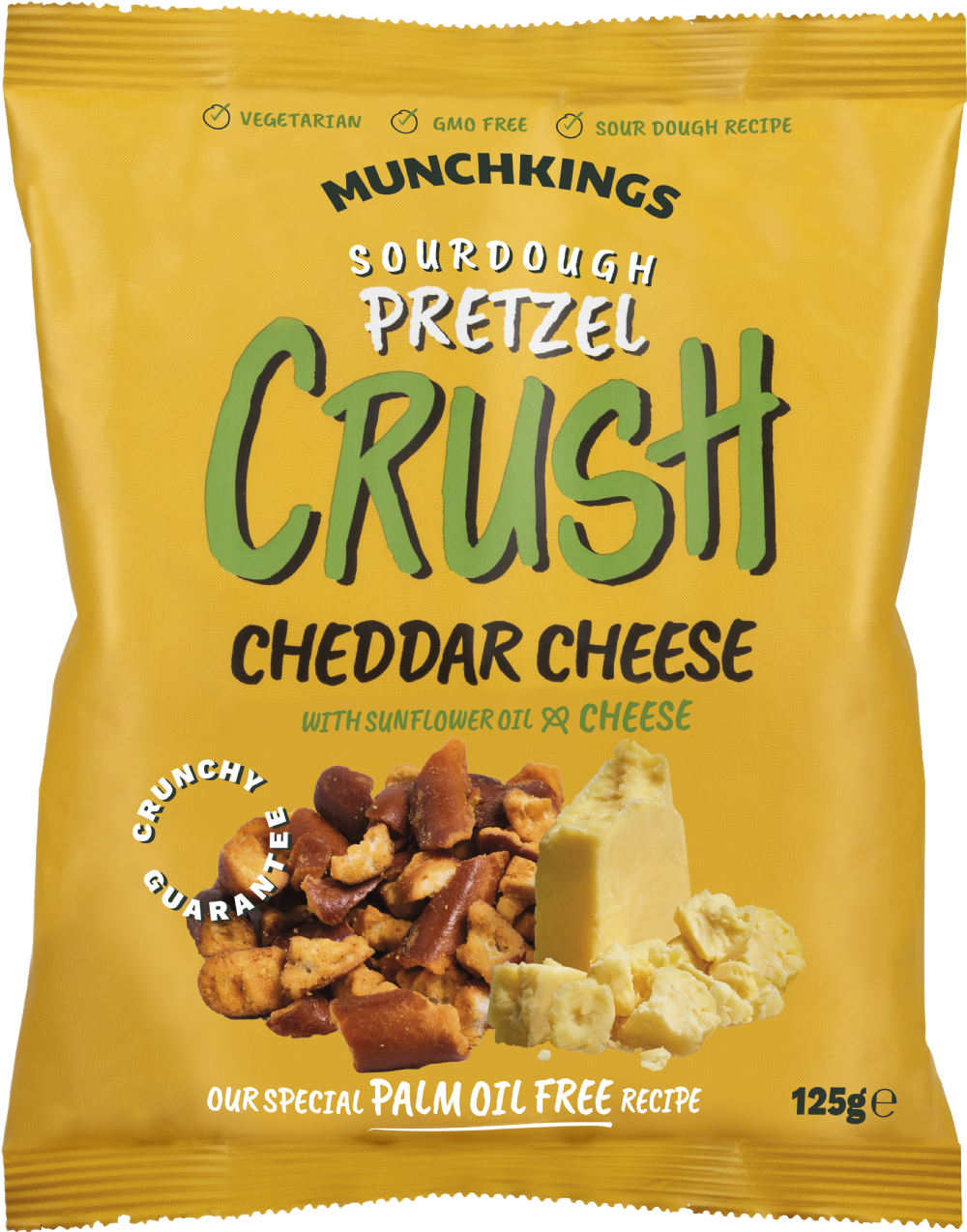 Munchkings Pretzel Crush - Cheddar Cheese 125G