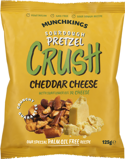 Munchkings Pretzel Crush - Cheddar Cheese 125G