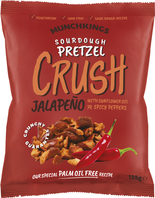 Munchkings Pretzel Crush - Jalapeño 125G