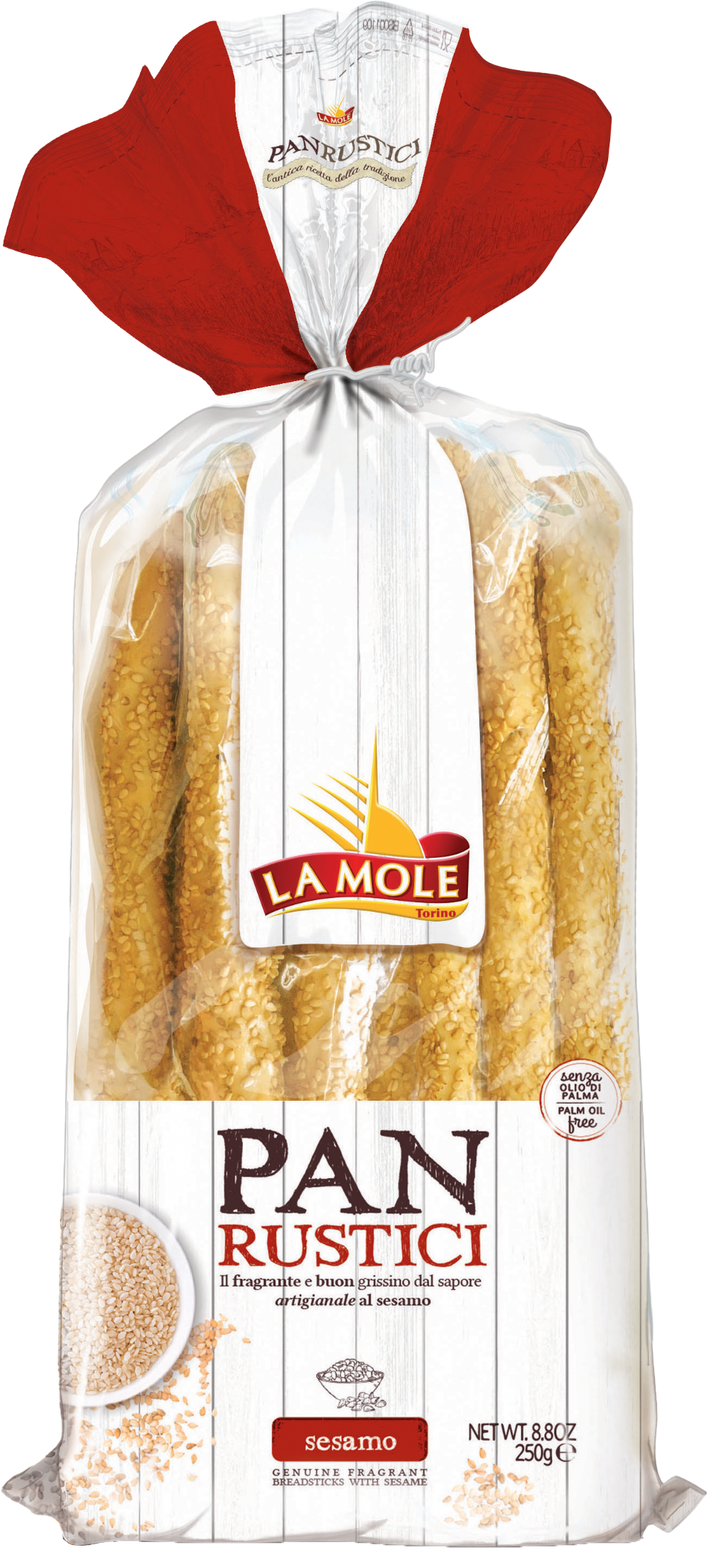 La Mole Panrustici Breadsticks - Sesame 250G