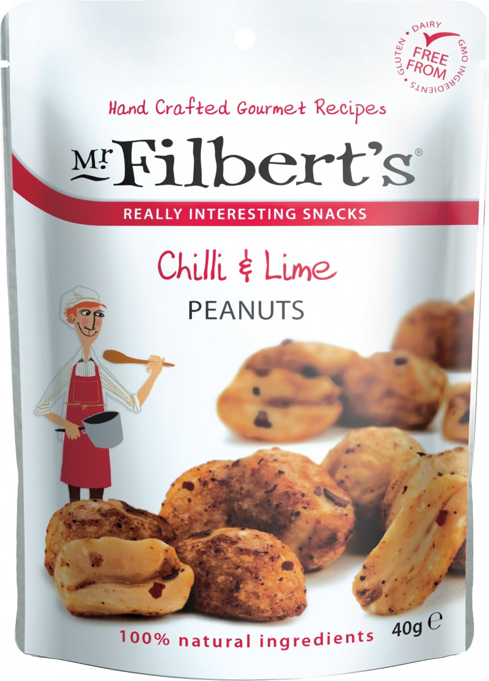 Mr Filbert's Chilli & Lime Peanuts 40G