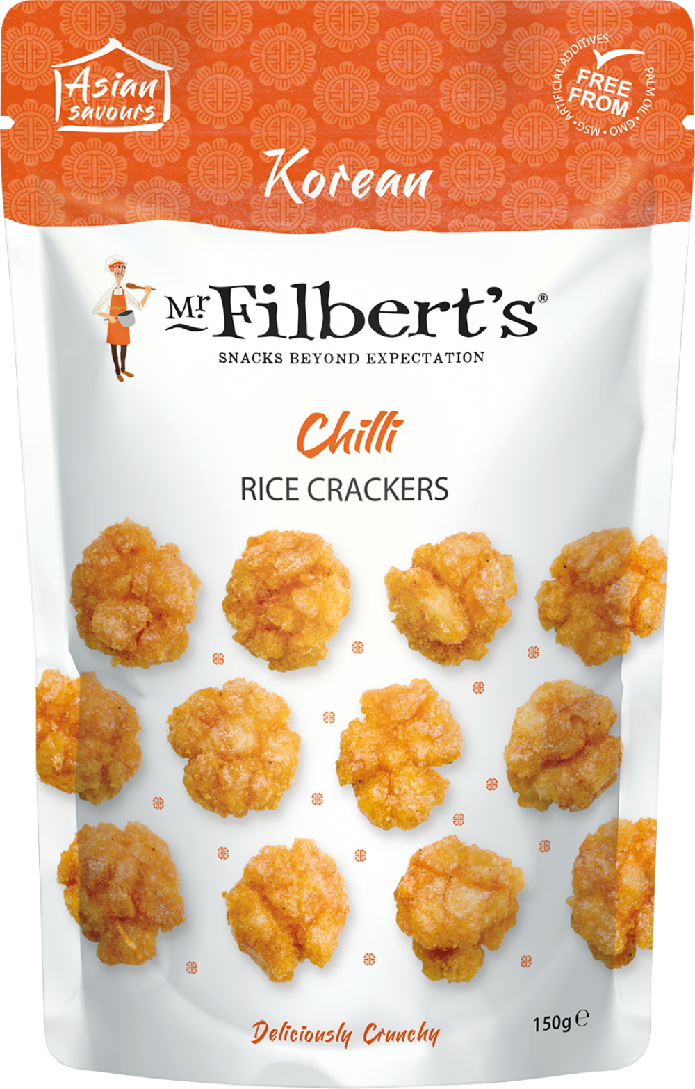 Mr Filbert's Sweet Chilli Rice Crackers 150G