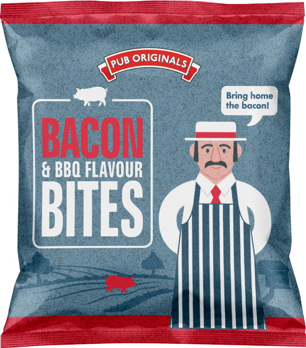 Openshaws Bacon & Bbq Flavour Bites (2X12 Clip Strip) 40G