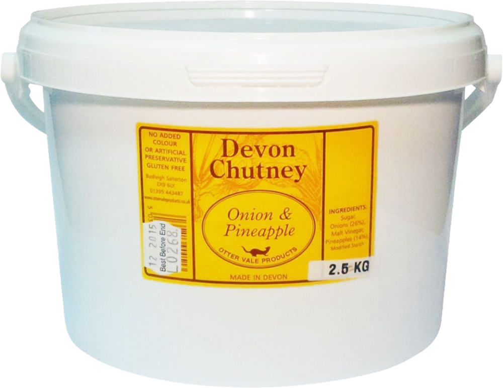 Otter Vale Devon Chutney (Onion & Pineapple) Catering Tub 2.25Kg