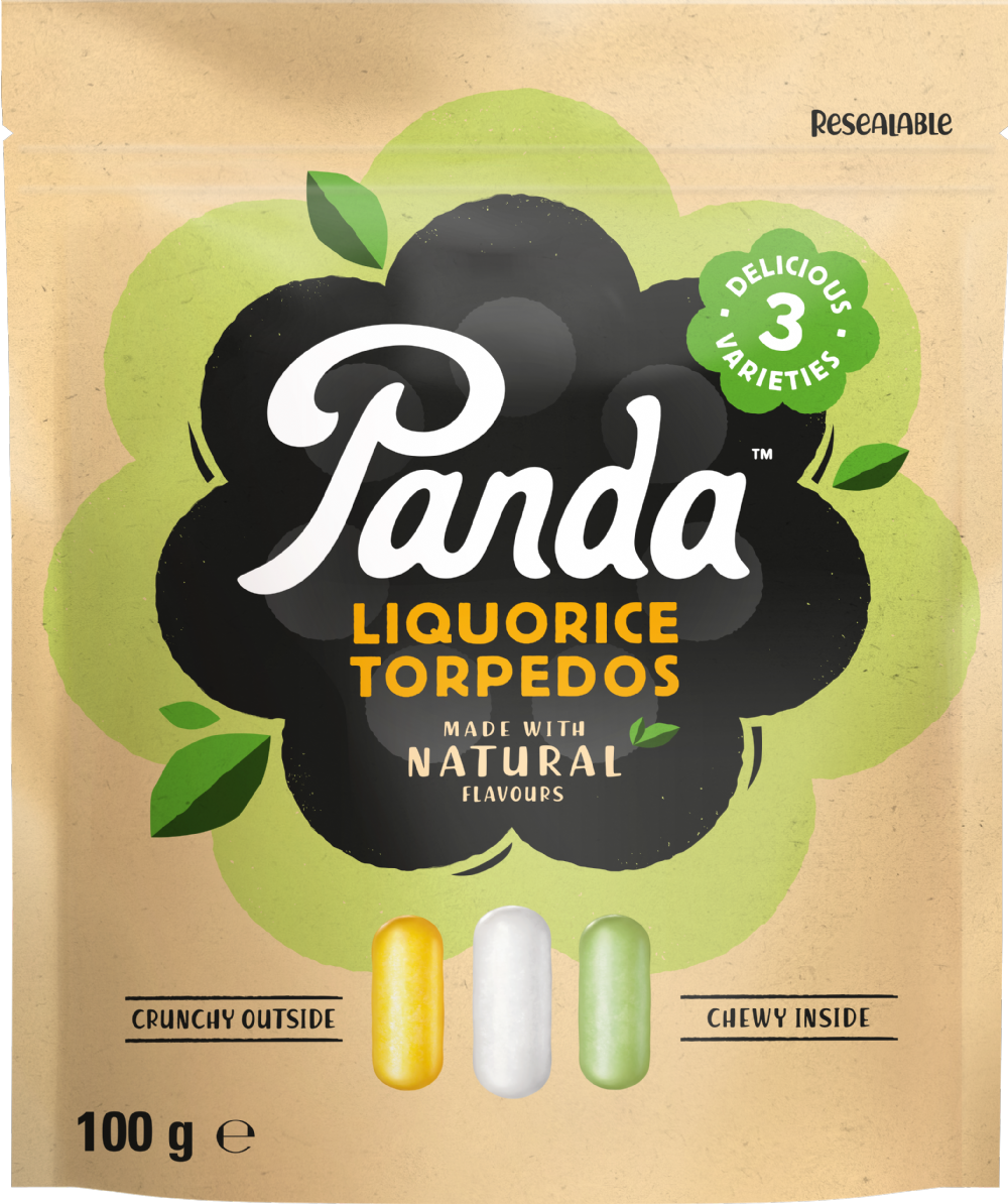 Panda Natural Liquorice Torpedos 100G