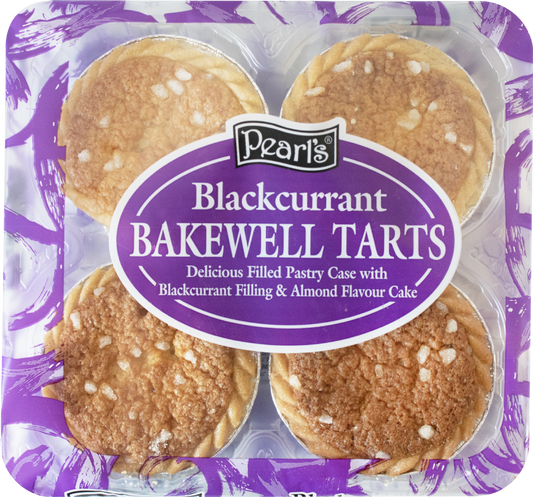 Pearl's Blackcurrant Bakewell Tarts 4's