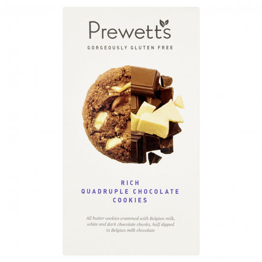 Prewetts Gluten Free Rich Quadruple Chocolate Cookies 150G