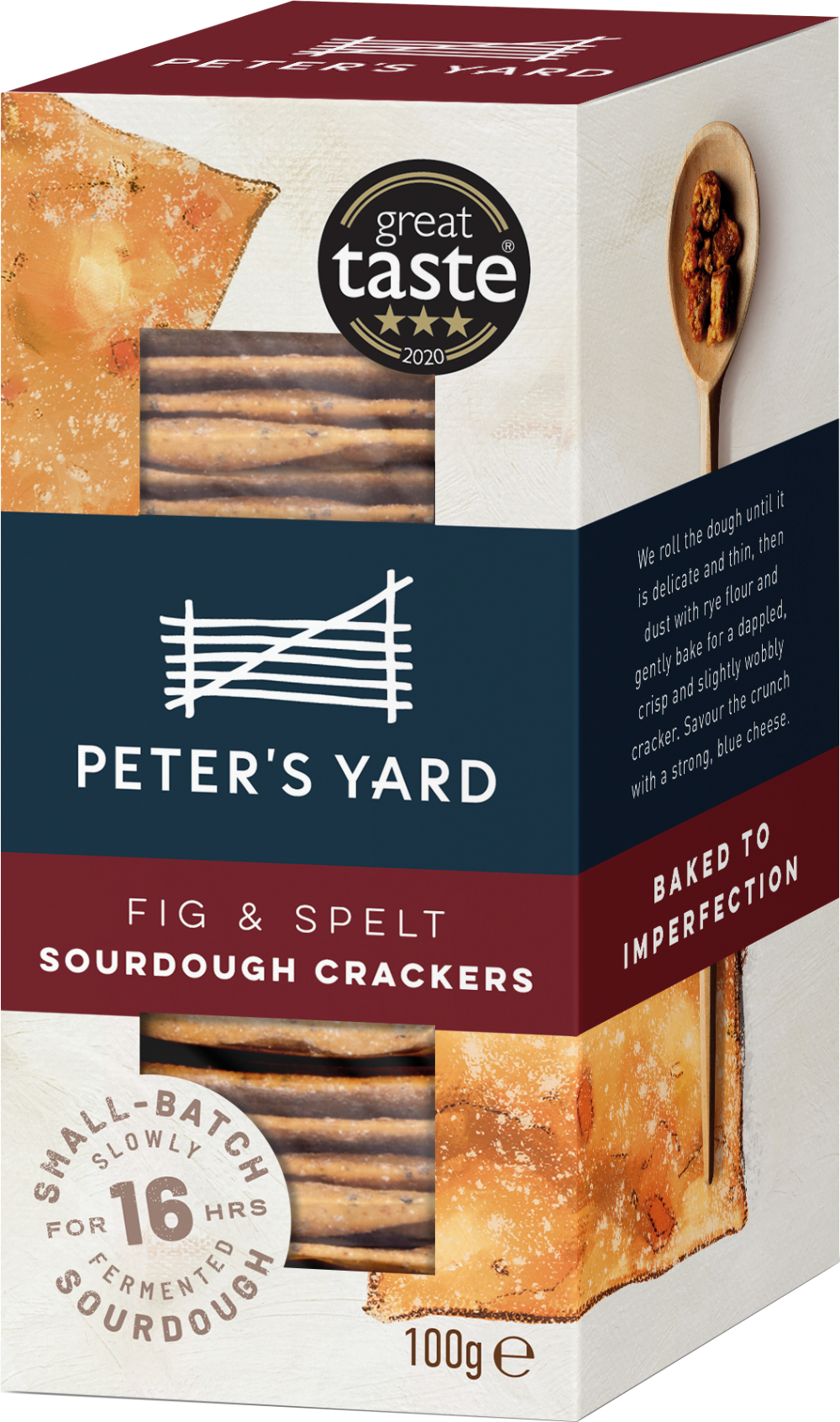 Peter's Yard Fig & Spelt Sourdough Crackers 100G