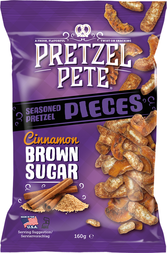 Pretzel Pete Pretzel Pieces - Cinnamon Brown Sugar 160G