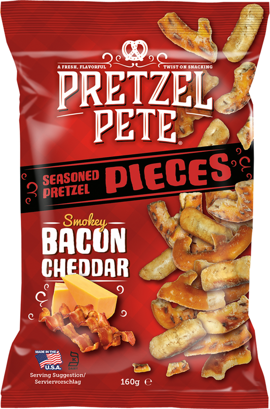Pretzel Pete Pretzel Pieces - Smokey Bacon Cheddar 160G