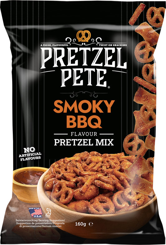 Pretzel Pete Smoky Bbq Flavour Pretzel Mix 160G