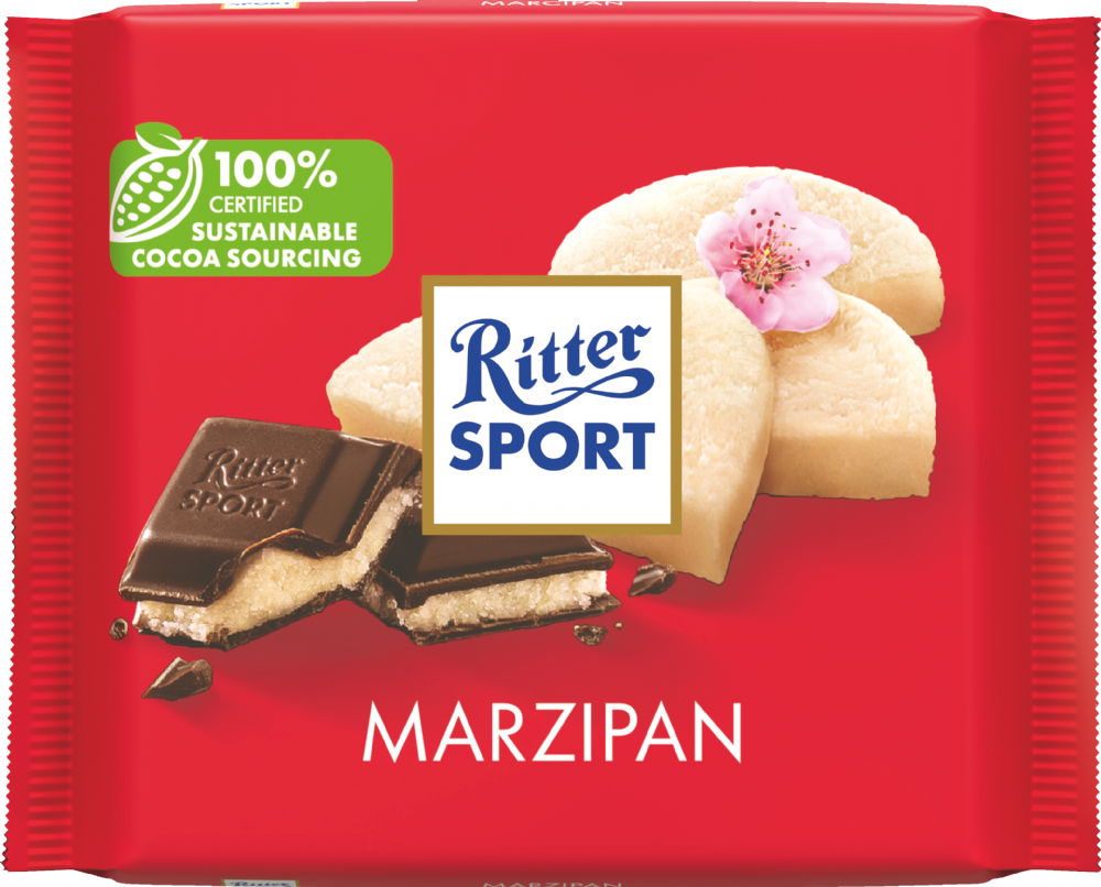 Ritter Sport Marzipan Dark Chocolate 100G