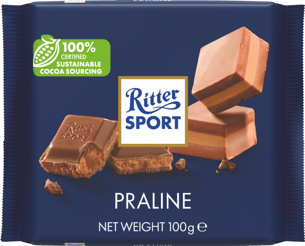Ritter Sport Praline Milk Chocolate 100G