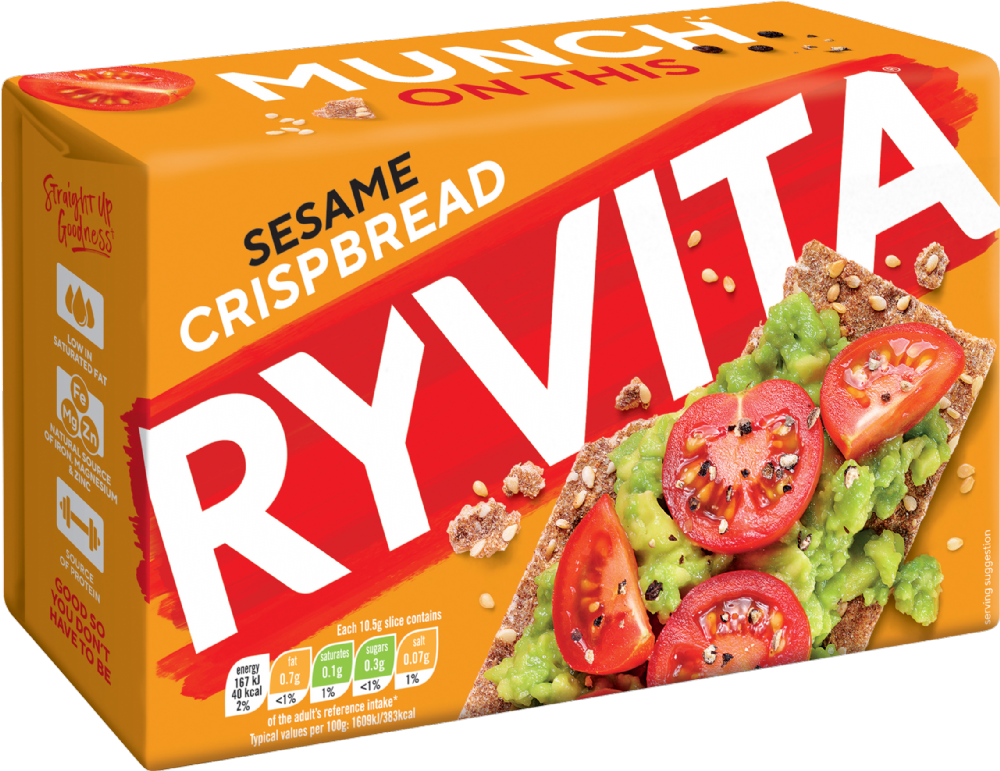 Ryvita Sesame Crispbread 250G