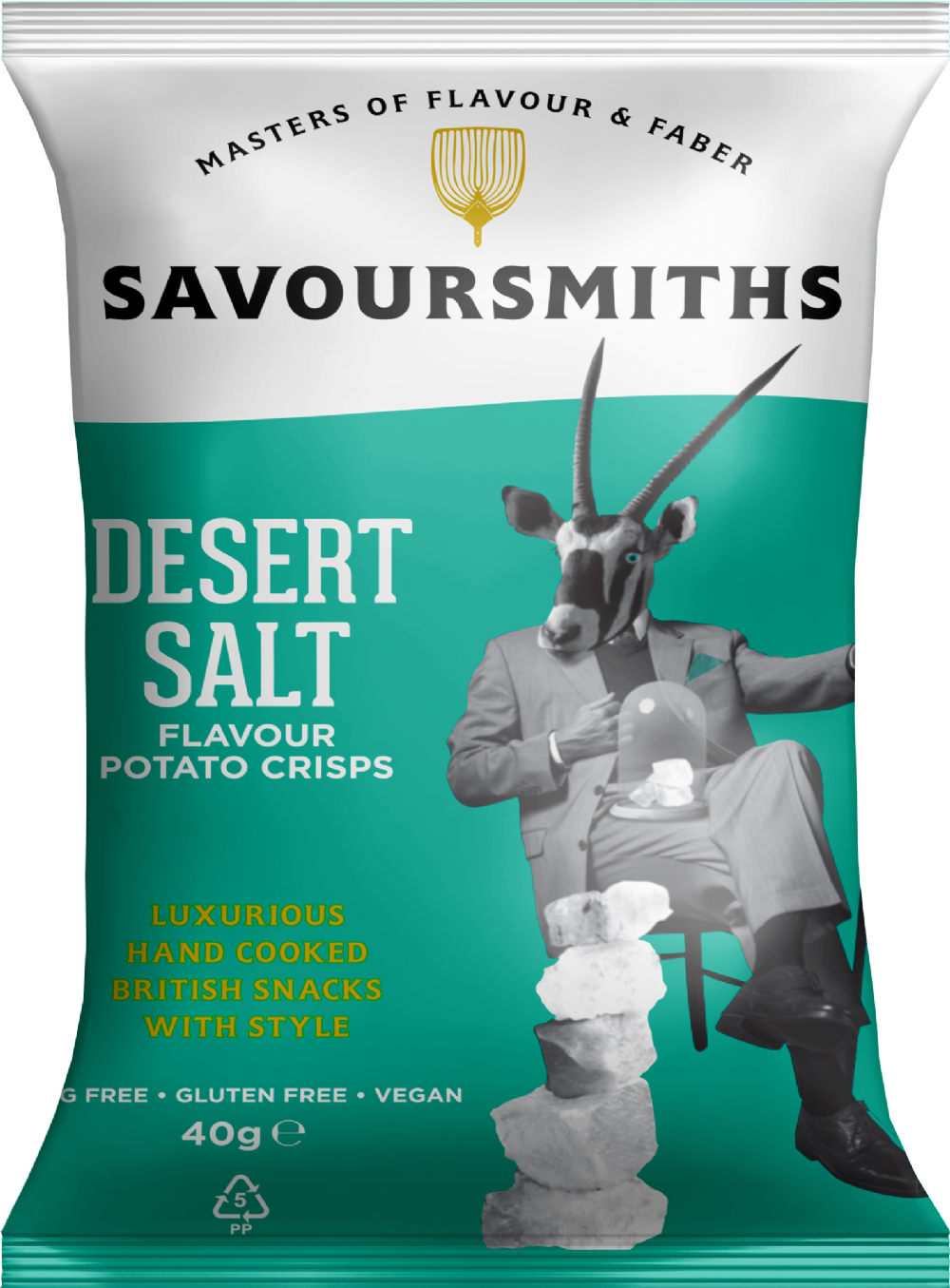 Savoursmiths Desert Salt Potato Crisps 40G