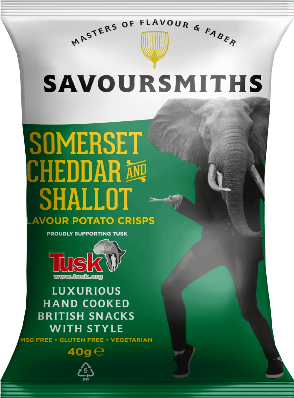 Savoursmiths Somerset Cheddar & Shallot Potato Crisps 40G