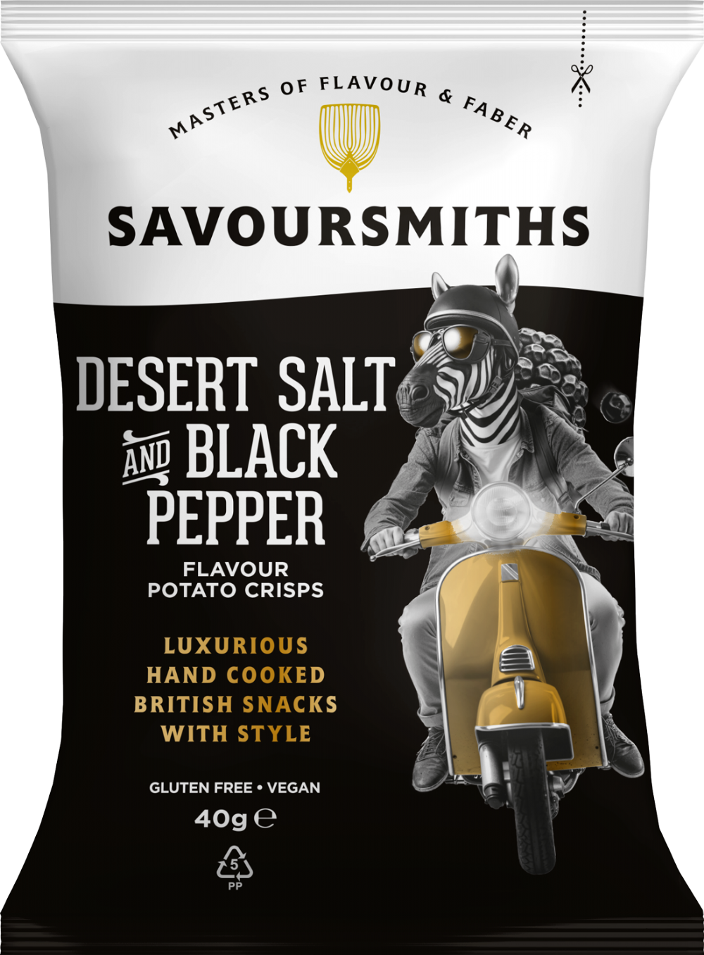 Savoursmiths Desert Salt & Black Pepper Potato Crisps 40G