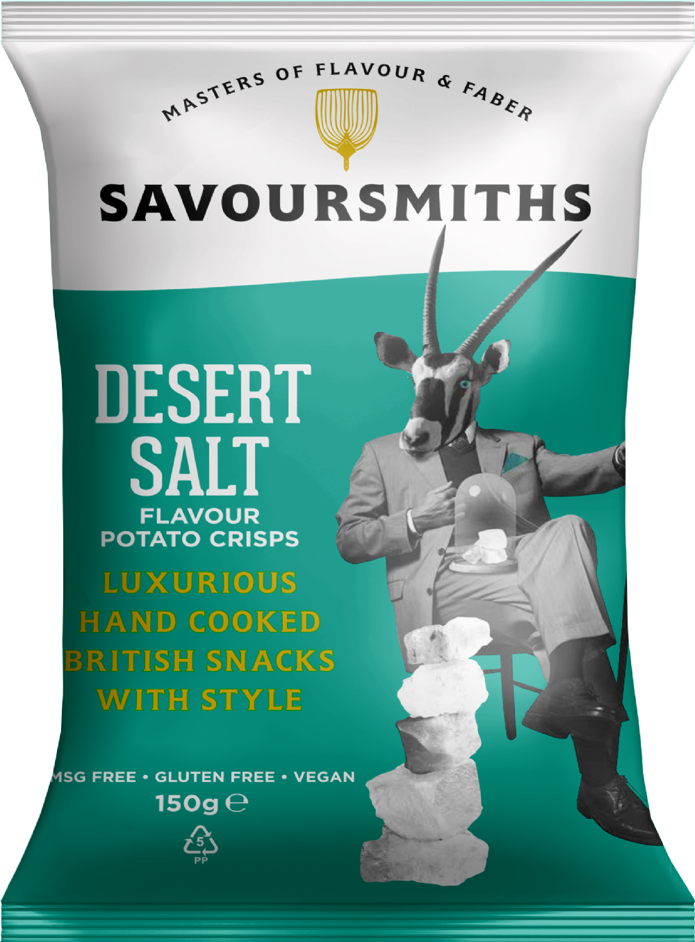 Savoursmiths Desert Salt Potato Crisps 150G