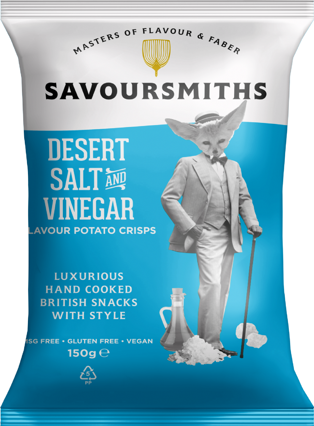 Savoursmiths Desert Salt & Vinegar Potato Crisps 150G
