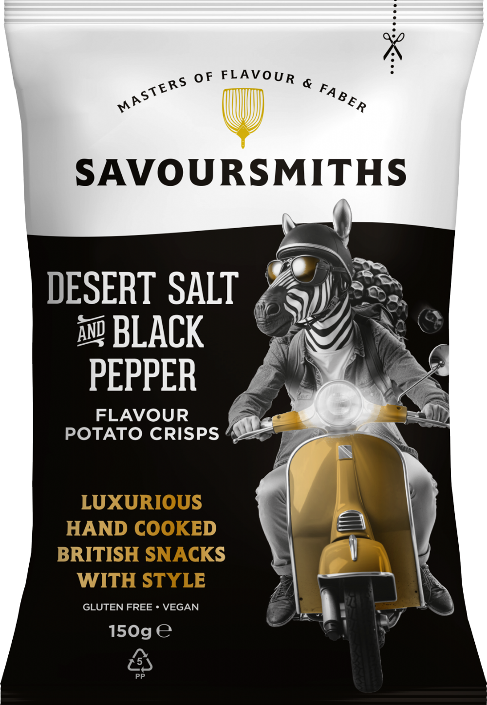 Savoursmiths Desert Salt & Black Pepper Potato Crisps 150G