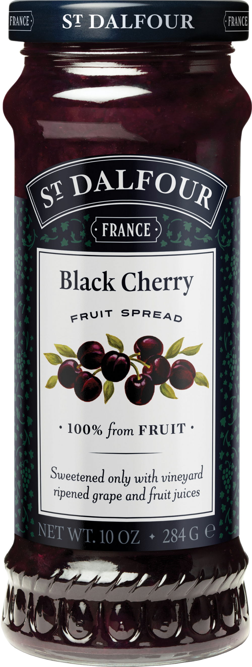 St Dalfour Black Cherry Fruit Spread 284G