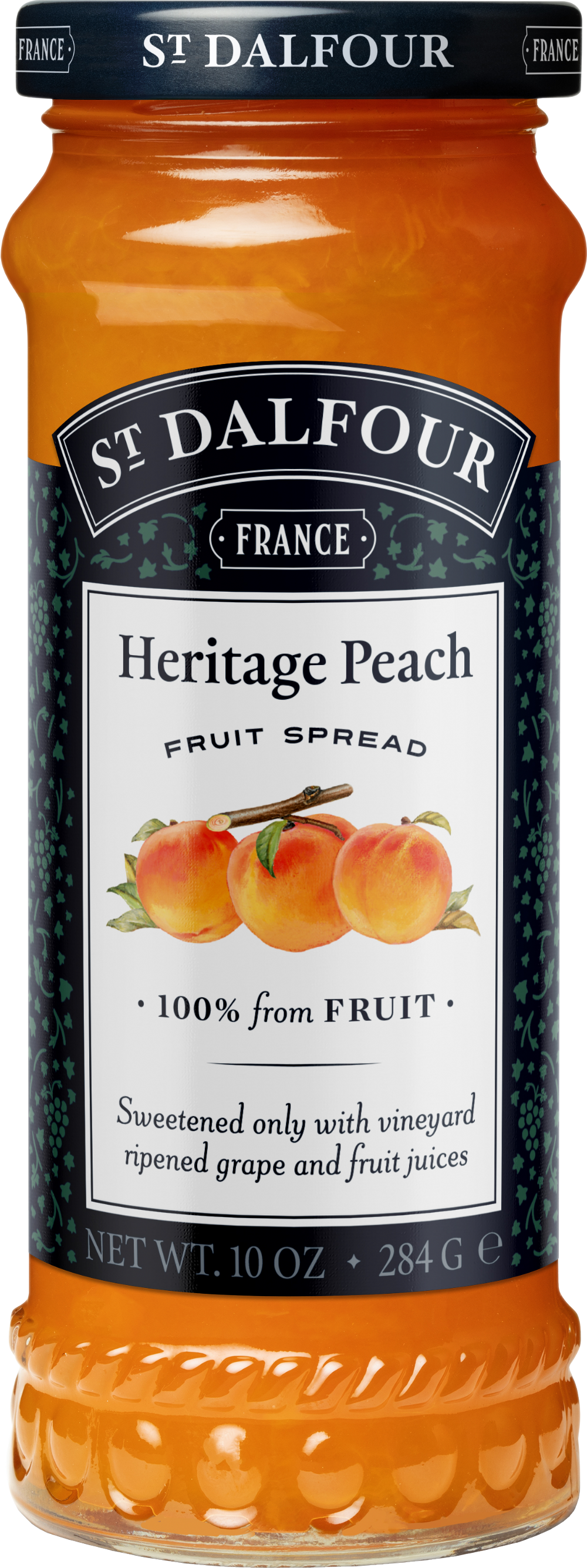 St Dalfour Heritage Peach Fruit Spread 284G