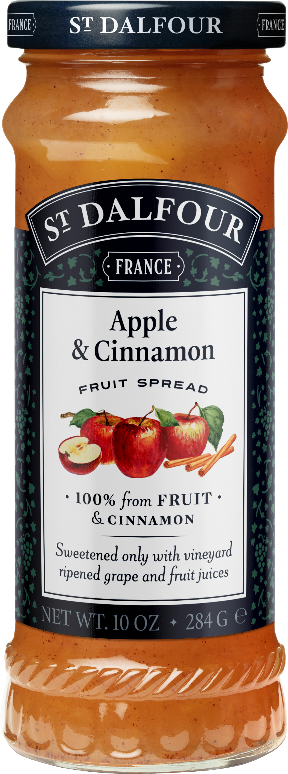 St Dalfour Apple & Cinnamon Fruit Spread 284G