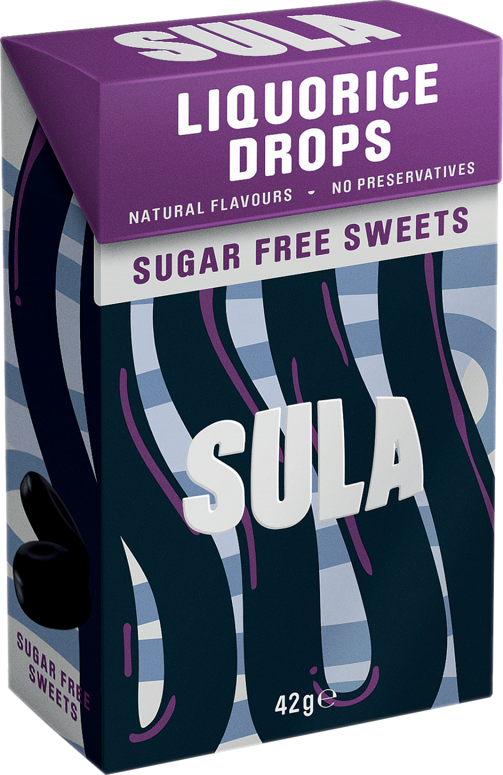Sula Liquorice Drops 42G