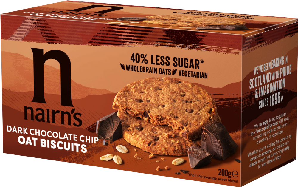 Nairn's Dark Chocolate Chip Oat Biscuits 200G