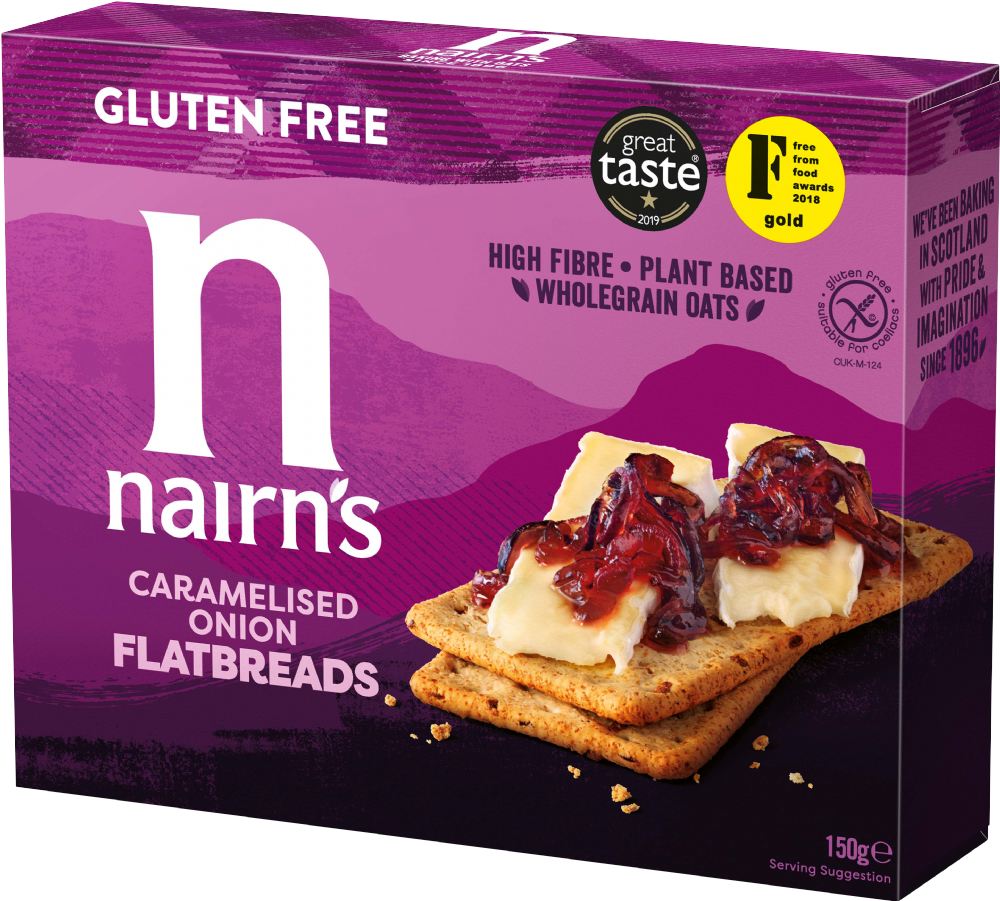 Nairn's Gluten Free Flatbreads - Caramelised Onion 150G