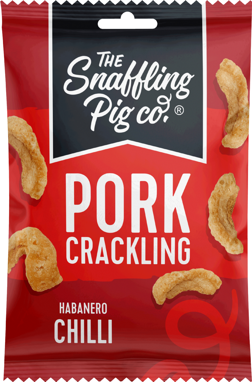 The Snaffling Pig Co. Pork Crackling - Hot To Trot Habanero 40G