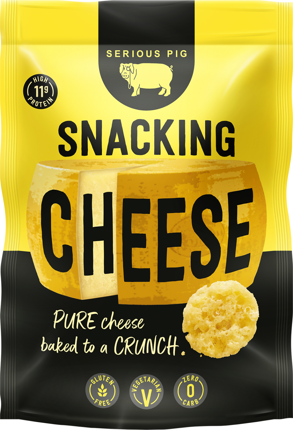 Serious Pig Crunchy Snacking Cheese 24G