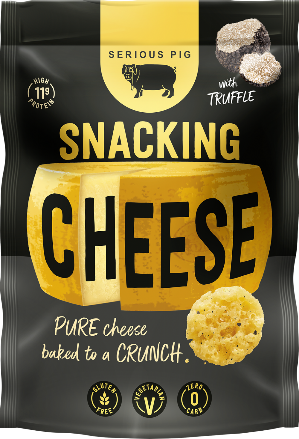 Serious Pig Crunchy Snacking Cheese With Truffle 24G