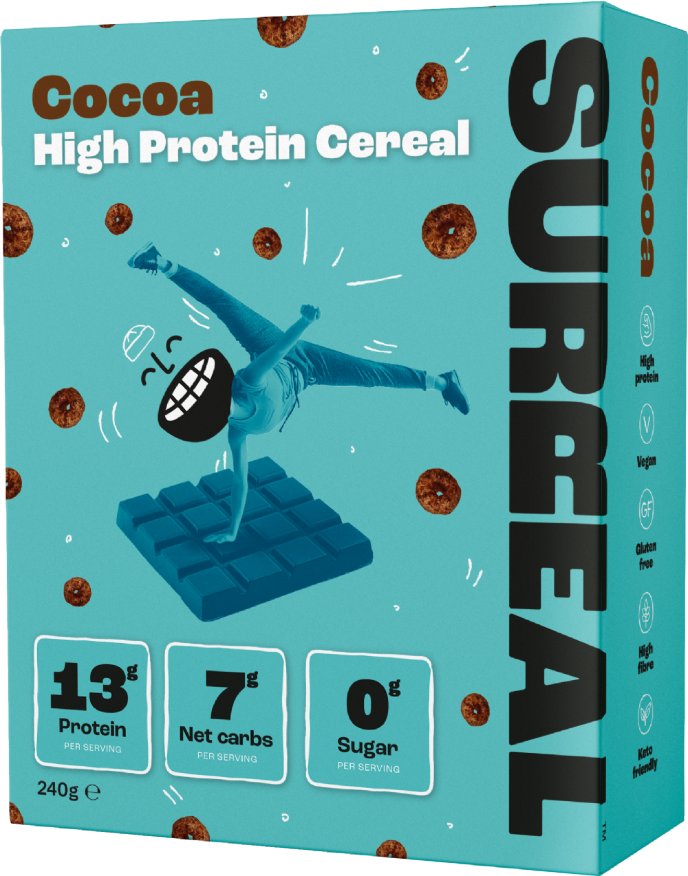 Surreal Cocoa High Protein Cereal 240G