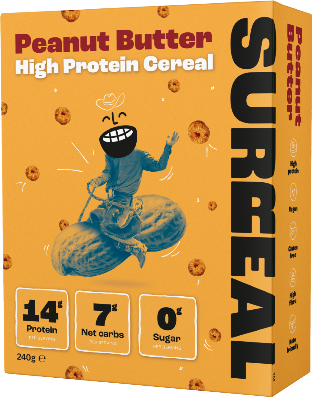 Surreal Peanut Butter High Protein Cereal 240G
