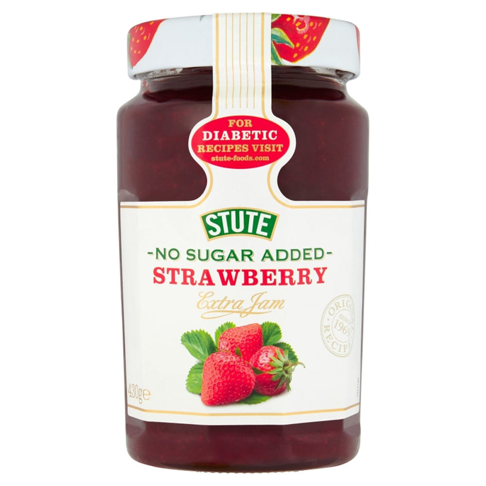 Stute Strawberry Extra Jam - No Sugar Added 430G