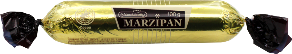 Schluckwerder Dark Chocolate Covered Marzipan Bar 100G