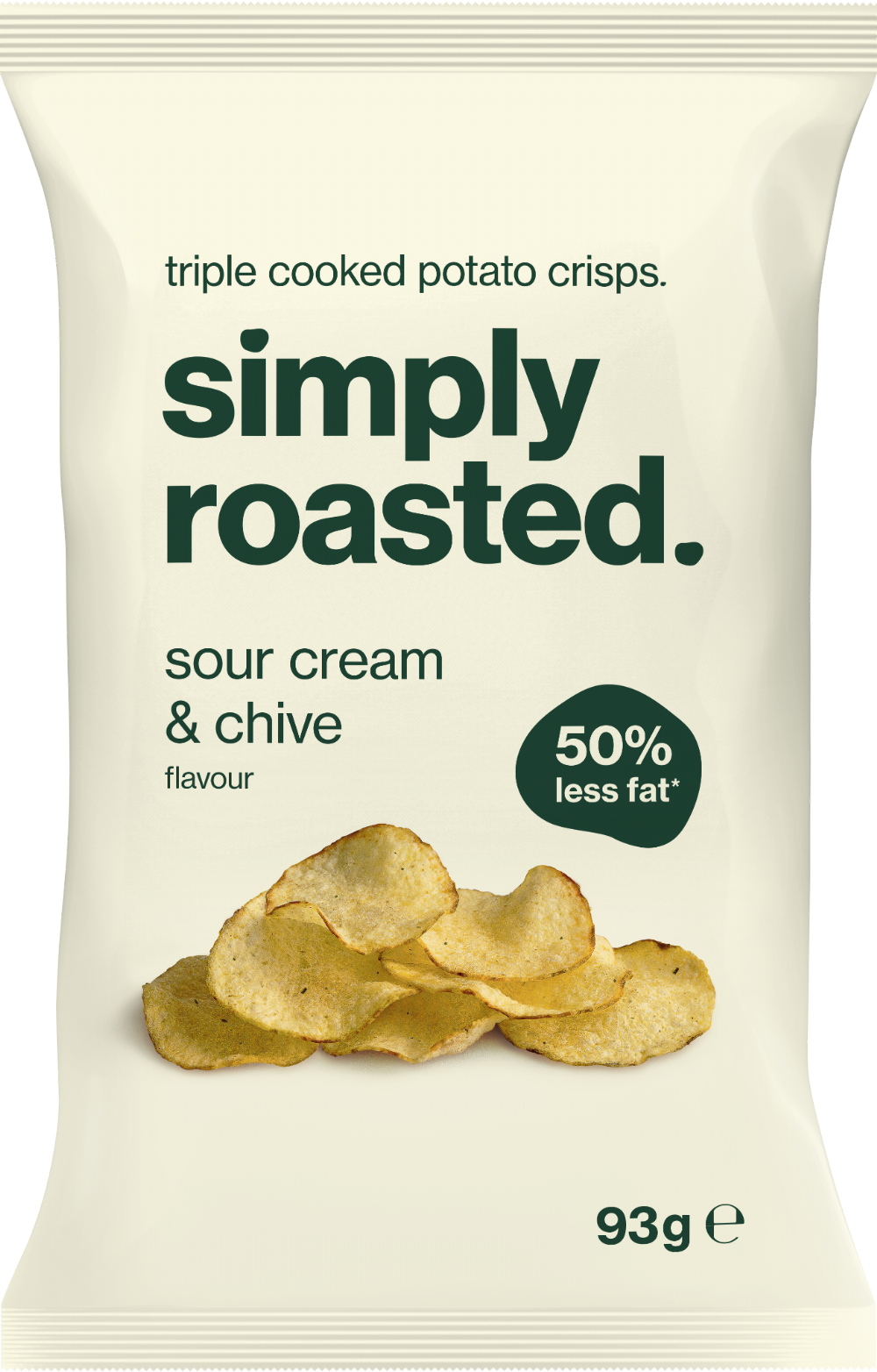 Simply Roasted Sour Cream & Chive Crisps 93G