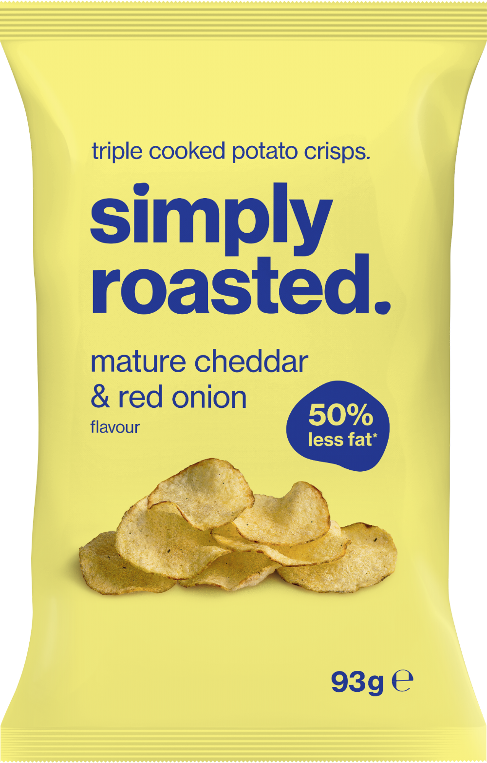Simply Roasted Mature Cheddar & Red Onion Crisps 93G