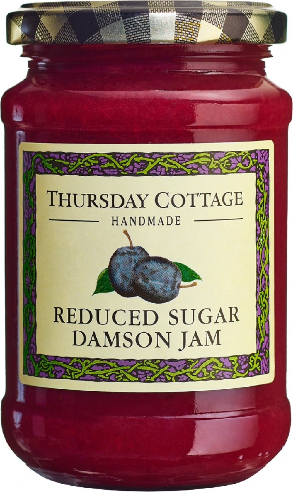 Thursday Cottage Reduced Sugar - Damson Jam 315G
