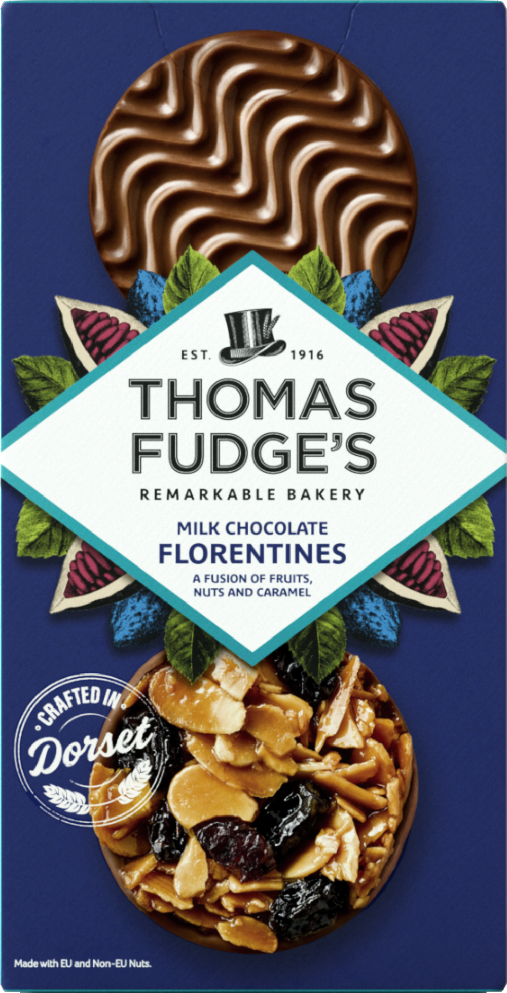 Thomas Fudge's Milk Chocolate Florentines 117G