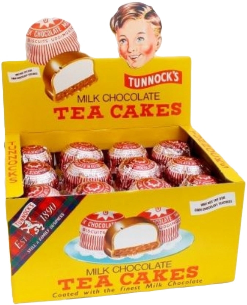 Tunnock's Milk Chocolate Teacakes 24g - Box of 36