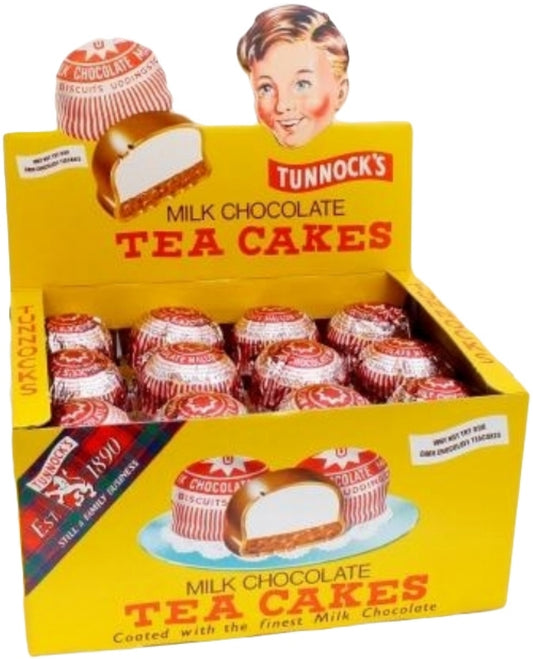 Tunnock's Milk Chocolate Teacakes 24g - Box of 36