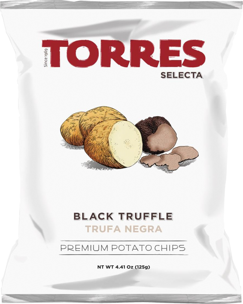Torres Black Truffle Premium Potato Chips 125G